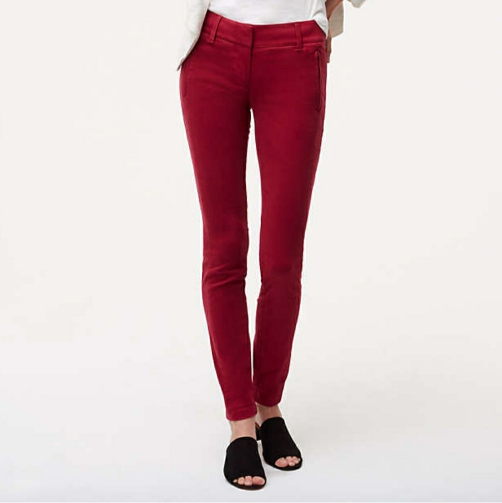 Loft Petite Sanded Sateen Chinos in Marisa Fit